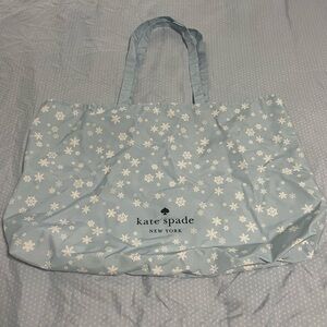 Kate Spade Light Blue Snowflake Tote